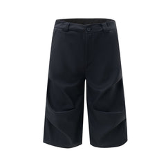 Pleated Casual Cropped Pants For Men