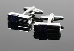 Starry Sky Stone Business Dress Cufflinks Elegant For Men