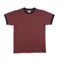 Round Neck Striped Men's Short-sleeved T-shirt