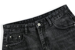 Retro Washing Water Denim Shorts Men