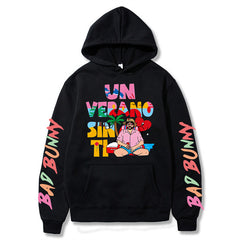 Bad Bunny Sweatshirt Hoodie Casual For Men