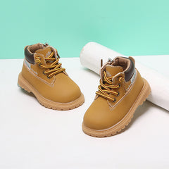 Baby Shoes Toddler Fall Boy Martin Boots Single Leather