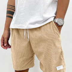 Fashion Personality Solid Color Flip Men's Shorts