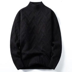 Men's Half Turtleneck Loose Knit Sweater