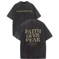"Faith Is Better Than Fear" Men's Retro Trendy T-shirt