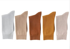 Mid-Calf Spring And Autumn Pure Cotton Men's Business Socks