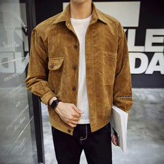 Men's Slim Fit Single-Breasted Casual Jacket