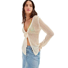 Knitted Hollow Beach Cover-Up