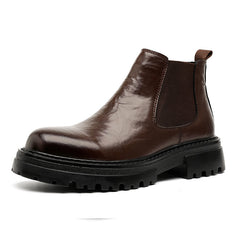 Ankle-High Design Chelsea Boots For Men