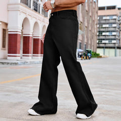 Black High Waist Machete Bootcut Casual Slim Jeans