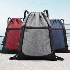 Waterproof Oxford Cloth Drawstring Bag Backpack For Men
