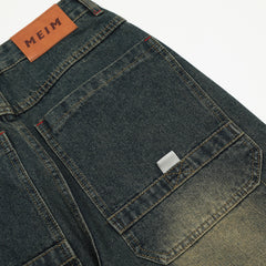 Men’s Fashion Denim Cargo Pants – Stylish Cotton Denim Trousers for Casual Wear