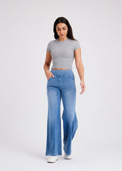 Relaxed Flare Denim Pants