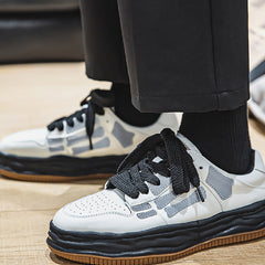 Men’s Reflective Retro Platform Sneakers