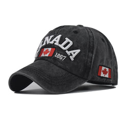 Canadian Flag Cotton Baseball Cap – Unisex Outdoor Sports Hat