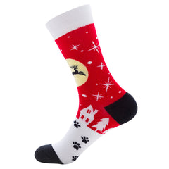 Christmas Cotton Socks Santa Claus Elk Socks For Men