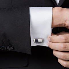 Starry Sky Stone Business Dress Cufflinks Elegant For Men