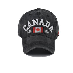 Canadian Flag Cotton Baseball Cap – Unisex Outdoor Sports Hat