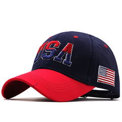 USA Embroidered Baseball Cap – Unisex Outdoor Casual Couple Hat