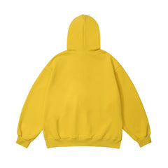 Cartoon Oil Painting Landscape Printed Pullover Sweatshirt Men