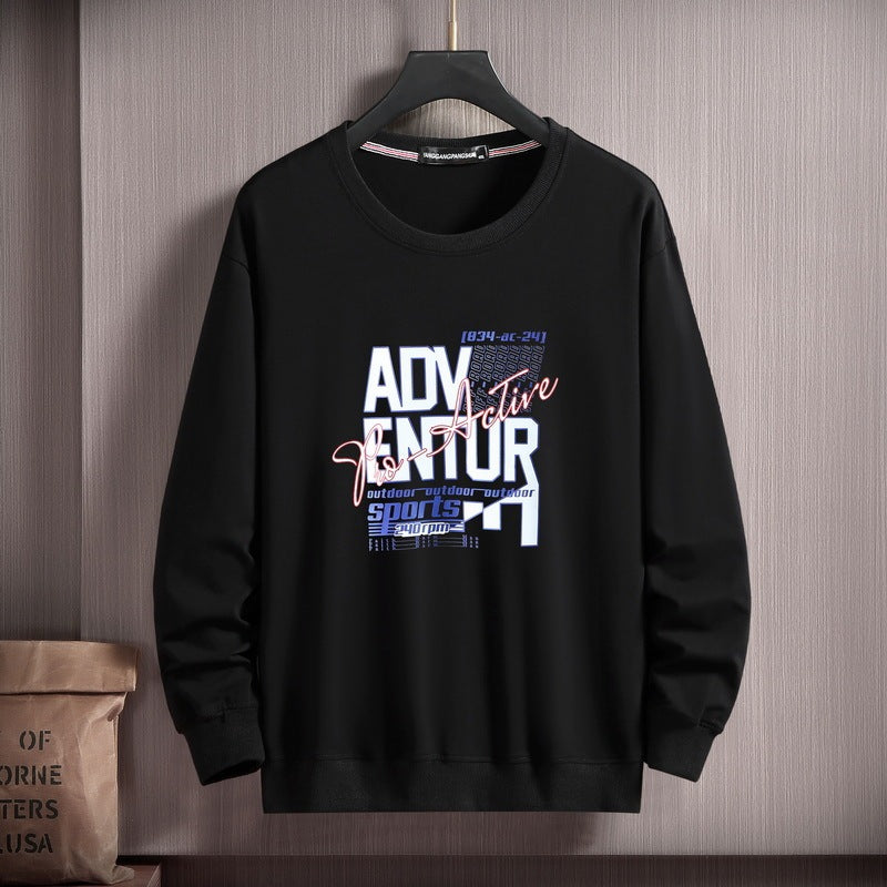 Fashion Men's Pullover Sweatshirt Bottoming Long-sleeved Top