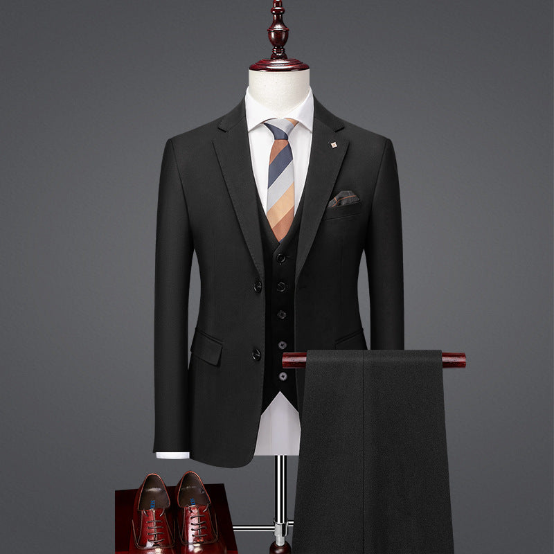 Slim Fit British Style Business Casual Suit Formal Attire