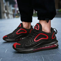 Men’s Air Cushion Sneakers – Casual Outdoor Breathable Lace-Up Running Sports Shoes