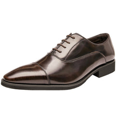 Men’s Patent Leather Oxford Shoes – Business Formal Style