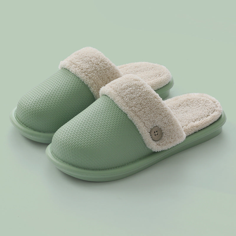 Men’s Waterproof EVA Cotton Slippers – Warm, Thick, and Non-Slip