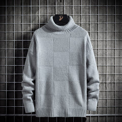 Loose Knit Bottoming Turtleneck Sweater Men