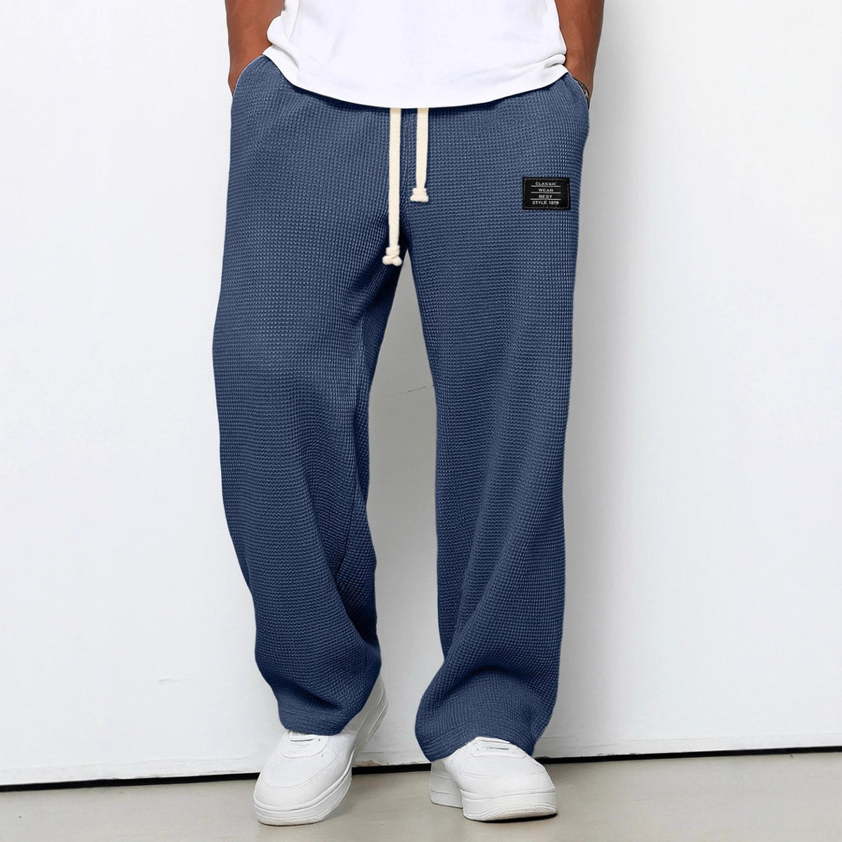 Men’s Casual Pants-Spring & Autumn Loose Straight Fit Workout & Everyday Wear