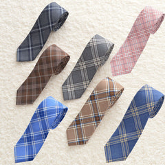 Business Uniform Plaid Tie