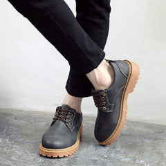 All-Match Casual Boots Low-Cut Tooling Trendy Leather Boots For Men