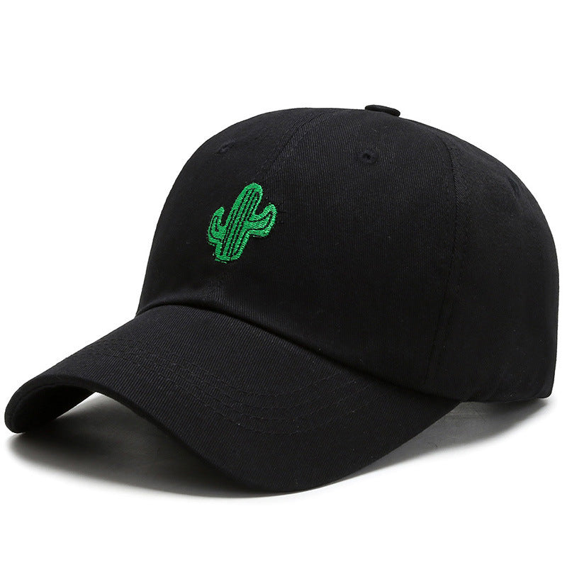 Cactus Embroidery Cartoon Pattern Baseball Cap for Men – Casual Fun Streetwear Hat