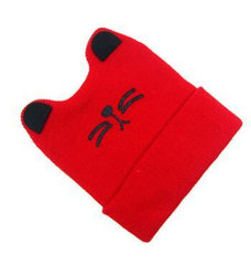 Newborn Baby Knitting Cartoon Child Children Girls Cat Ear Hat Beanie Hat Warm Autumn Winter