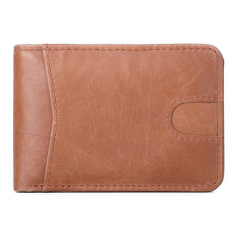 European and American RFID Men's Leather Wallet