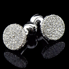Men's Formal Cufflinks Crystal Full Rhinestone