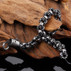 Men’s Korean & Japanese Style Skeleton Bracelet – Trendy Punk Fashion Jewelery
