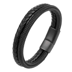 Men’s Two-Tone Magnetic Buckle Bracelet