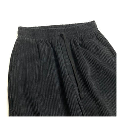 Old Corduroy Casual Pants for Men – Loose Straight Elastic Waist Spring Trousers