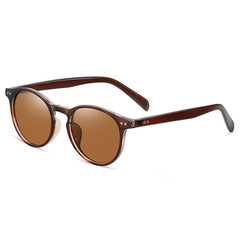 Round Frame Polarized Sunglasses For Men