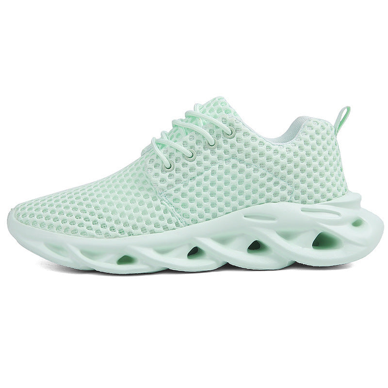 Men’s Outdoor Hollow Mesh Running Shoes – Lightweight Breathable Sports Sneakers