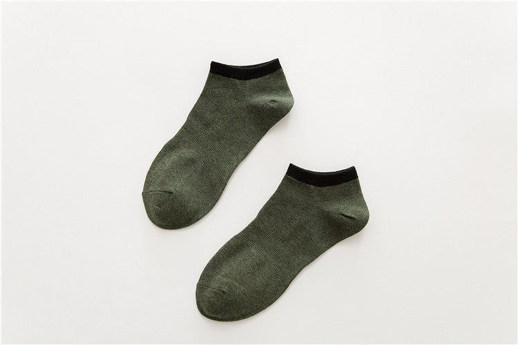 Men's Boat Cotton Socks Waist Socks