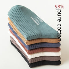 Australian Cotton Double Needle Socks Men's Business Socks