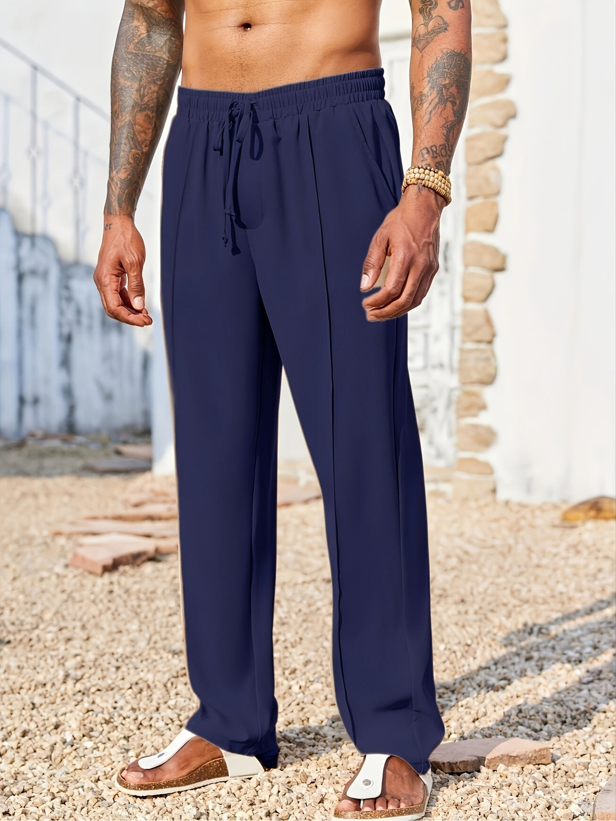 Men’s Corduroy Casual Pants – Trendy Straight-Fit, Anti-Wrinkle Long Trousers for Stylish Everyday Wear