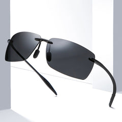 Light Rimless Sunglasses For Men