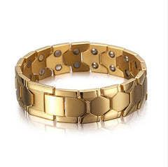 Men’s 4-in-1 Magnetic Titanium Bio Energy Bracelet – Twisted Health & Arthritis Relief Bracelet