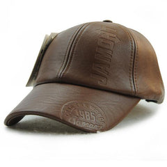 Vintage Classic Leather Hat – Timeless Men’s Retro Style Cap