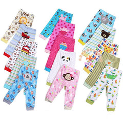 Children’s Leggings Set – Cartoon Print Cotton Stretch Leggings (5-Piece Pack)