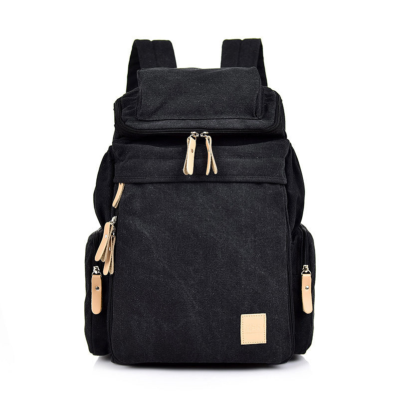 Men's New Retro Outdoor Canvas Bag Travel Backpack Bag